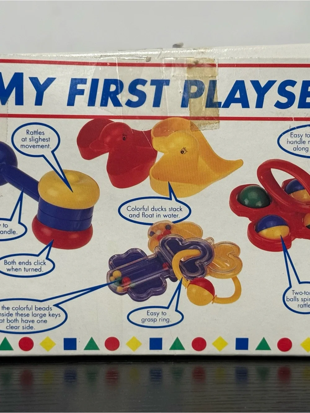 Vintage 1994 Battat Baby “My First Playset” (5) Piece Rattle Toy Set (EUC)